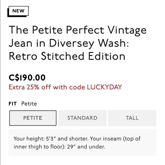 Madewell Non Stretch Petite Perfect Vintage Jean 25P - Picture 5 of 12